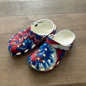 Red White and Blue Disney Crocs
